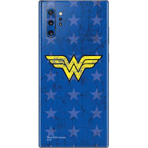 DC Comics Wonder Woman Emblem on Flag Galaxy Note 10 Plus Skin