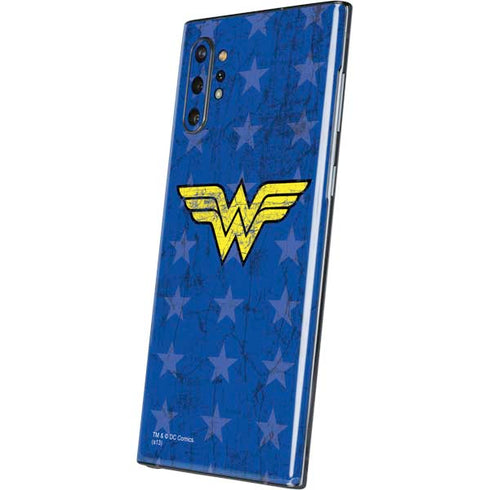 DC Comics Wonder Woman Emblem on Flag Galaxy Note 10 Plus Skin