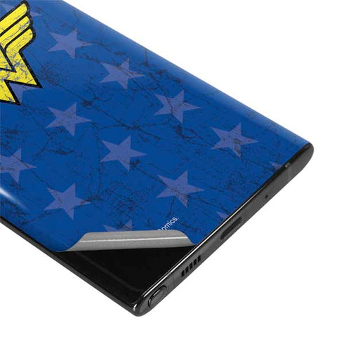 DC Comics Wonder Woman Emblem on Flag Galaxy Note 10 Plus Skin