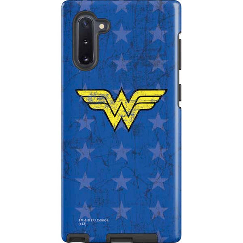 DC Comics Wonder Woman Emblem on Flag Galaxy Cases