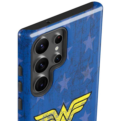 DC Comics Wonder Woman Emblem on Flag Galaxy S23 Ultra Pro Case