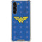 DC Comics Wonder Woman Emblem on Flag Galaxy S24 FE Clear Case