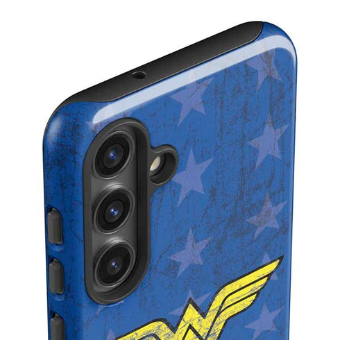DC Comics Wonder Woman Emblem on Flag Galaxy S25 Impact Case