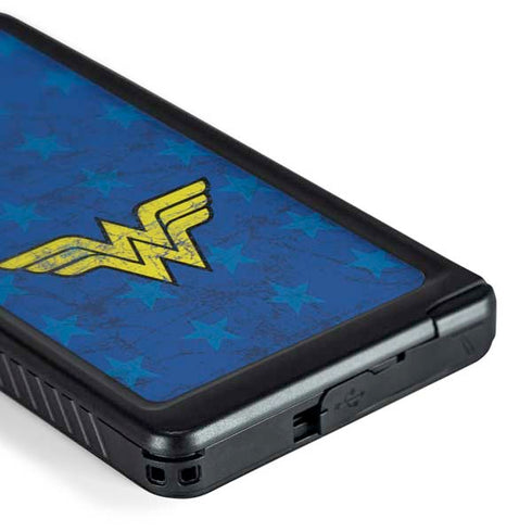DC Comics Wonder Woman Emblem on Flag Galaxy S24 Ultra Waterproof Case