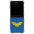 DC Comics Wonder Woman Emblem on Flag Galaxy Z Flip6 Clear Case