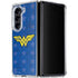 DC Comics Wonder Woman Emblem on Flag Galaxy Z Fold5 5G Clear Case