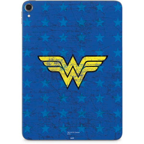 DC Comics Wonder Woman Emblem on Flag Apple iPad Pro Skin