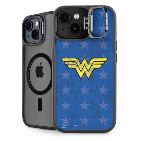 DC Comics Wonder Woman Emblem on Flag iPhone 13 Kickstand Case