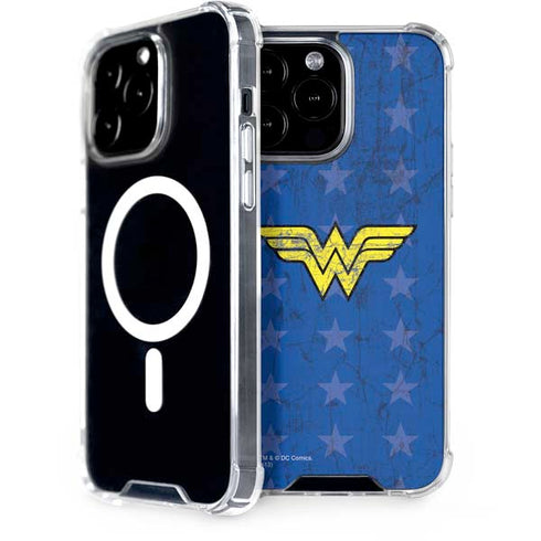 DC Comics Wonder Woman Emblem on Flag iPhone Cases