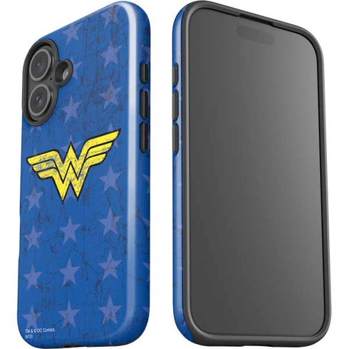 DC Comics Wonder Woman Emblem on Flag iPhone 16 Impact Case