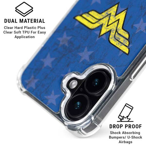 DC Comics Wonder Woman Emblem on Flag iPhone 16 MagSafe Case