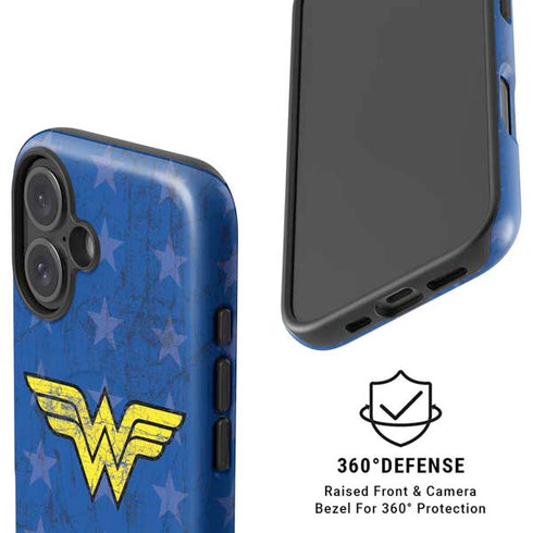 DC Comics Wonder Woman Emblem on Flag iPhone 16 Magsafe Impact Case