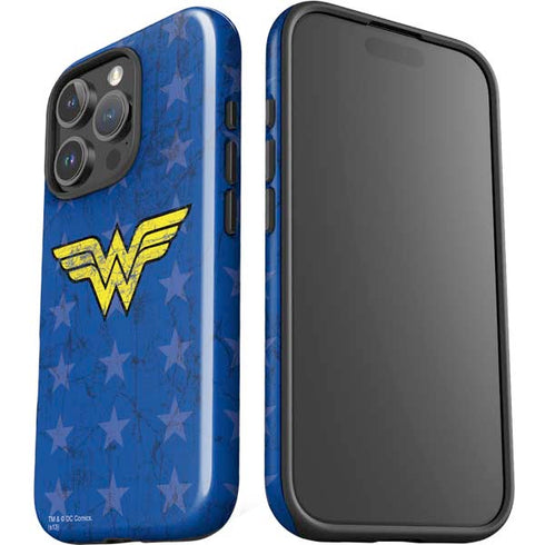 DC Comics Wonder Woman Emblem on Flag iPhone 16 Pro Impact Case