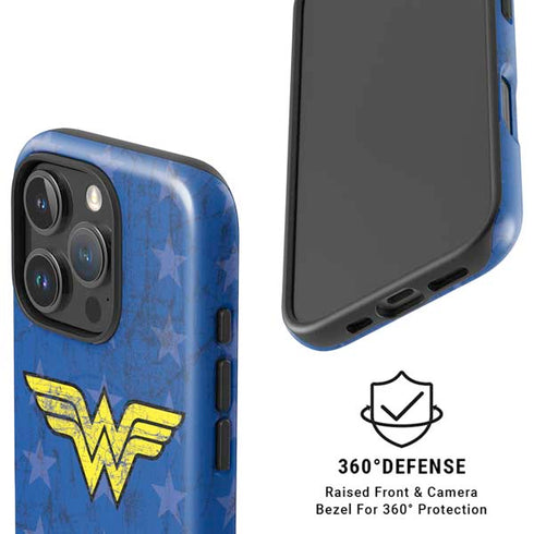 DC Comics Wonder Woman Emblem on Flag iPhone 16 Pro Magsafe Impact Case
