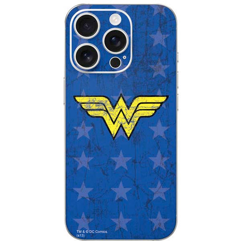 DC Comics Wonder Woman Emblem on Flag iPhone 16 Pro Skin