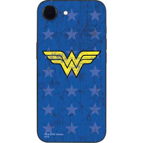 DC Comics Wonder Woman Emblem on Flag iPhone 16e Skin