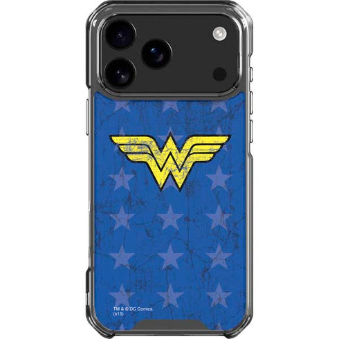 DC Comics Wonder Woman Emblem on Flag iPhone 18 Pro Max Clear Case