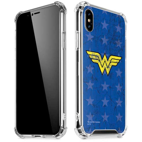 DC Comics Wonder Woman Emblem on Flag iPhone X/XS Clear Case