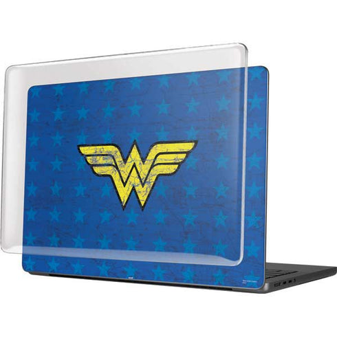 DC Comics Wonder Woman Emblem on Flag MacBook Pro 14in (2021-24) Case plus Skin