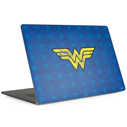 DC Comics Wonder Woman Emblem on Flag MacBook Skins