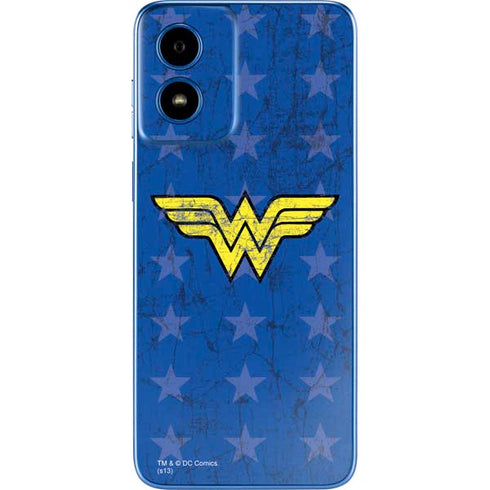 DC Comics Wonder Woman Emblem on Flag Moto G Play 4G (2024) Skin