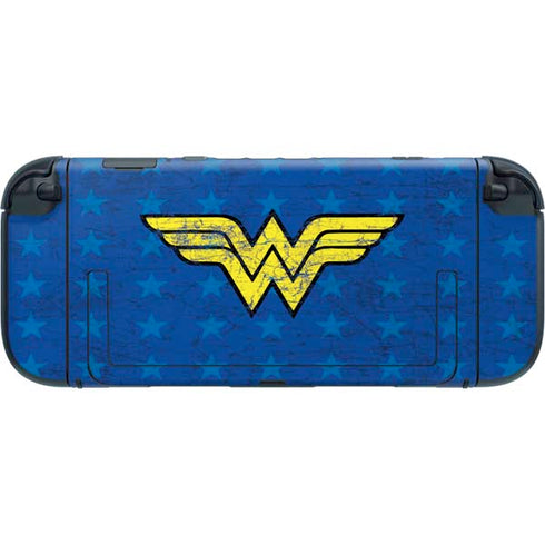 DC Comics Wonder Woman Emblem on Flag Nintendo Switch 2 (2025) with Joy-Con Skin