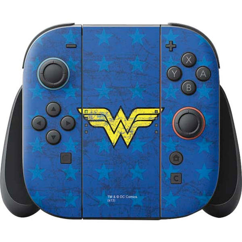 DC Comics Wonder Woman Emblem on Flag Nintendo Skins