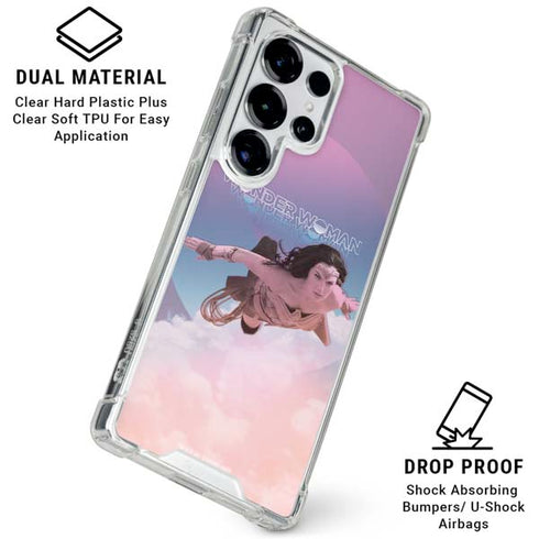 Wonder Woman 1984 (2020) Flying Pose Galaxy S26 Ultra Clear Case