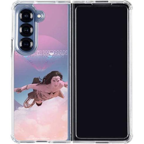 Wonder Woman 1984 (2020) Flying Pose Galaxy Z Fold6 Clear Case
