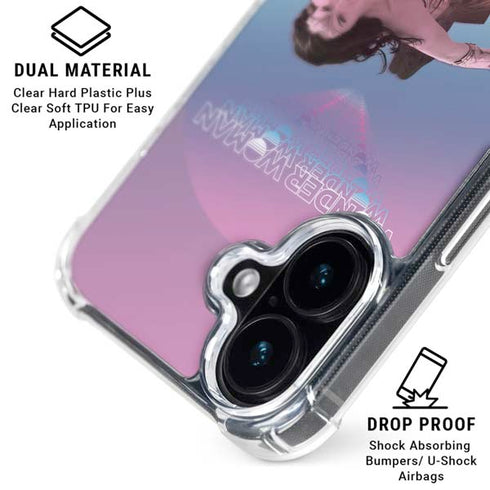 Wonder Woman 1984 (2020) Flying Pose iPhone 16 Plus Clear Case