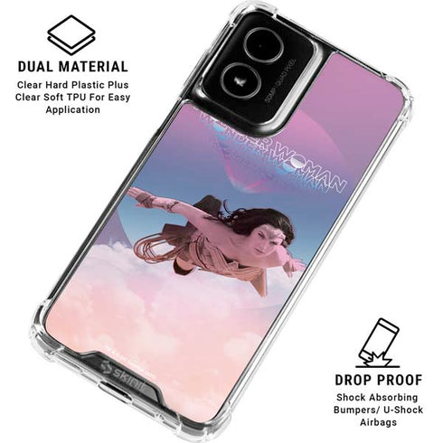 Wonder Woman 1984 (2020) Flying Pose Moto G Power 5G (2024) Clear Case