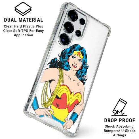 DC Comics Wonder Woman Galaxy S25 Ultra Clear Case