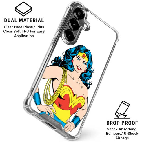 DC Comics Wonder Woman Galaxy S26 Plus Clear Case