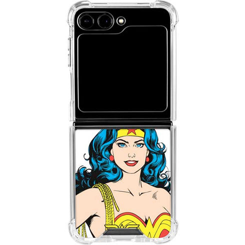 DC Comics Wonder Woman Galaxy Z Flip6 Clear Case