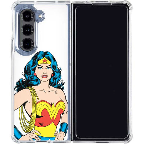 DC Comics Wonder Woman Galaxy Z Fold5 5G Clear Case