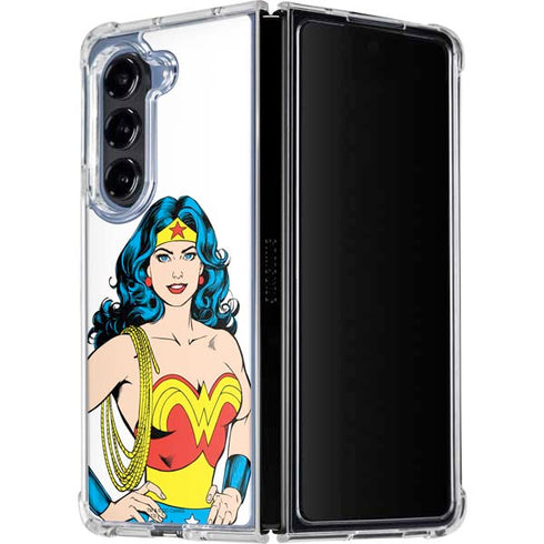 DC Comics Wonder Woman Galaxy Z Fold5 5G Clear Case