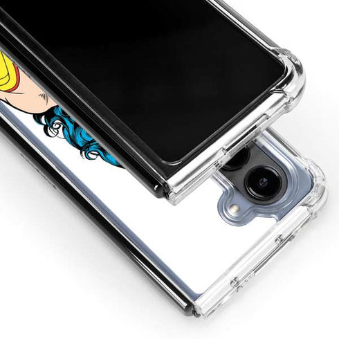 DC Comics Wonder Woman Galaxy Z Fold5 5G Clear Case