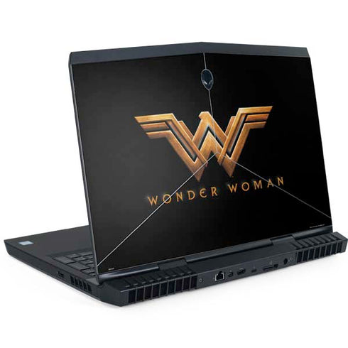 DC Comics Wonder Woman Gold Emblem Dell Alienware Skin