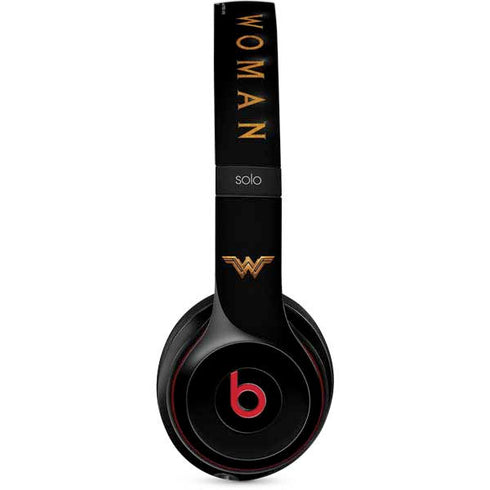 DC Comics Wonder Woman Gold Emblem Beats Solo 3 Wireless Skin