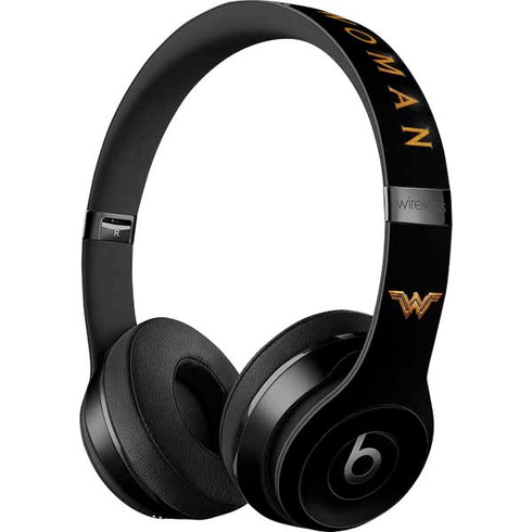 DC Comics Wonder Woman Gold Emblem Beats Solo 3 Wireless Skin