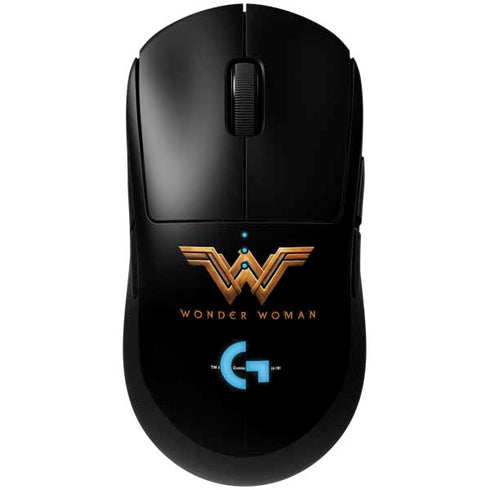 DC Comics Wonder Woman Gold Emblem G Pro Wireless Gaming Mouse Skin