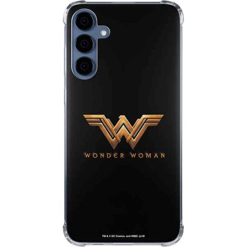 DC Comics Wonder Woman Gold Emblem Galaxy A35 5G Clear Case