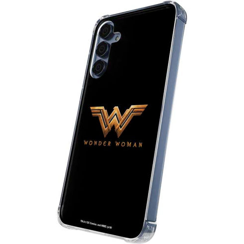 DC Comics Wonder Woman Gold Emblem Galaxy A35 5G Clear Case