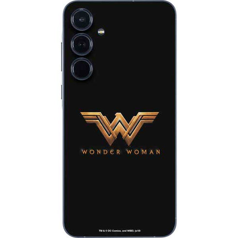 DC Comics Wonder Woman Gold Emblem Galaxy A35 5G Skin