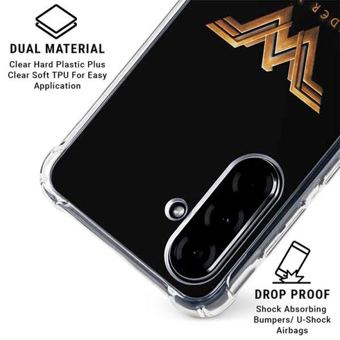DC Comics Wonder Woman Gold Emblem Galaxy A36 5G Clear Case
