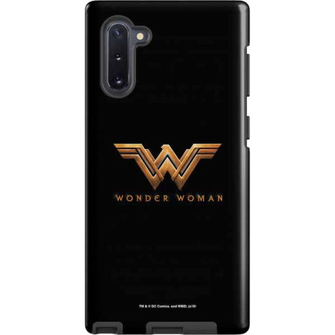 DC Comics Wonder Woman Gold Emblem Galaxy Cases