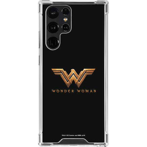 DC Comics Wonder Woman Gold Emblem Galaxy S23 Ultra Clear Case