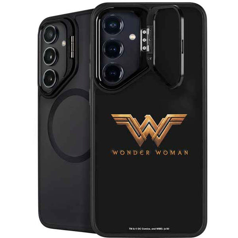DC Comics Wonder Woman Gold Emblem Galaxy S25 Kickstand Case