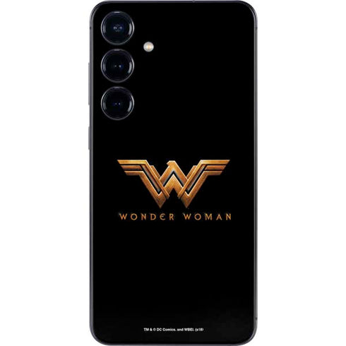 DC Comics Wonder Woman Gold Emblem Galaxy S25 Plus Skin