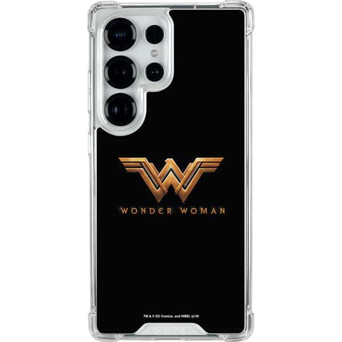 DC Comics Wonder Woman Gold Emblem Galaxy S25 Ultra Clear Case